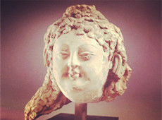 新疆焉耆明屋（Ming-oi）遗址出土：精美的菩萨头像
